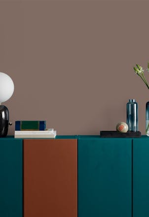 muted earthy brown wall