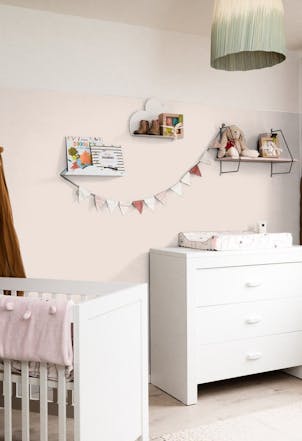 pale orange bedroom wall