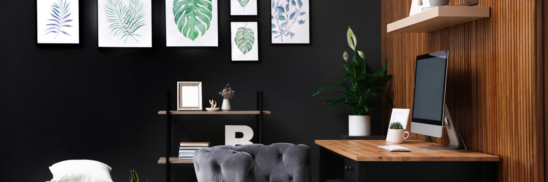 Black paint can be paired with interior woodwork very effectively.