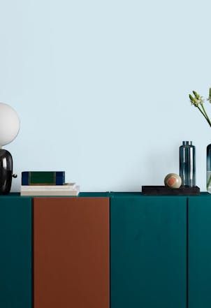 Sideboard in a room painted in Elevenses