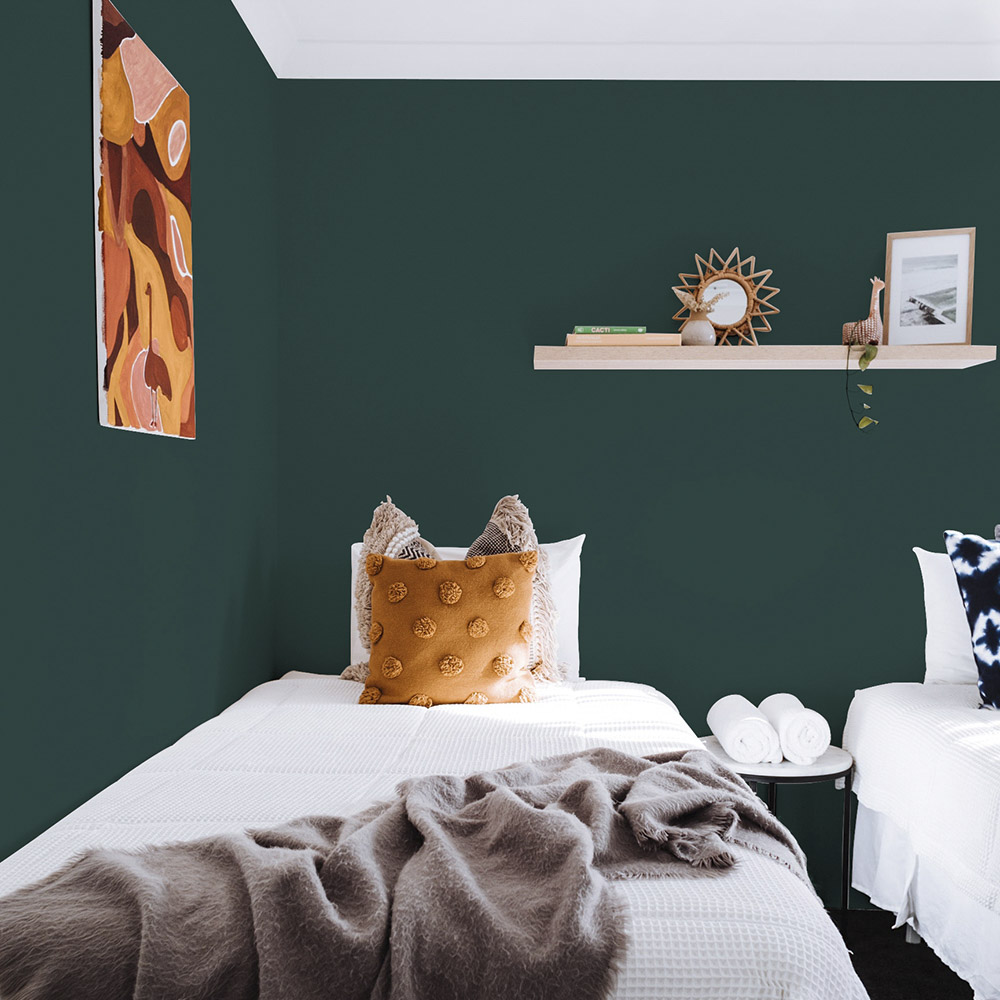 Bedroom painted with Night Watch