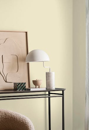 Living room painted in Silk Sails