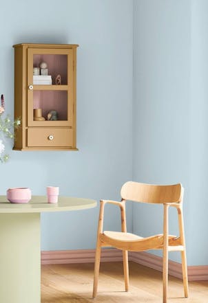 Dining room painted with Johnstone's Fresh Sleet