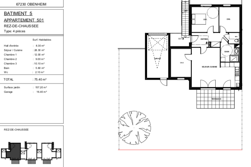 Obenheim - Maison 90m²