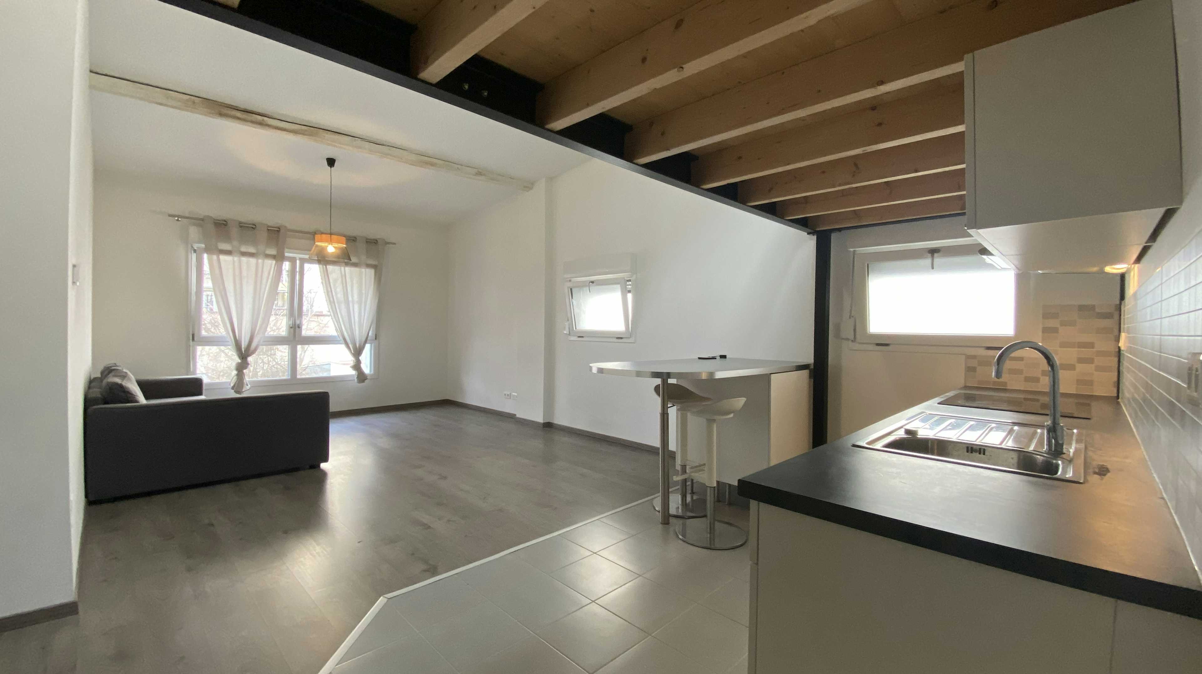 Strasbourg Neudorf - Esprit loft 70 m² au sol 50 m² habitables avec option garage