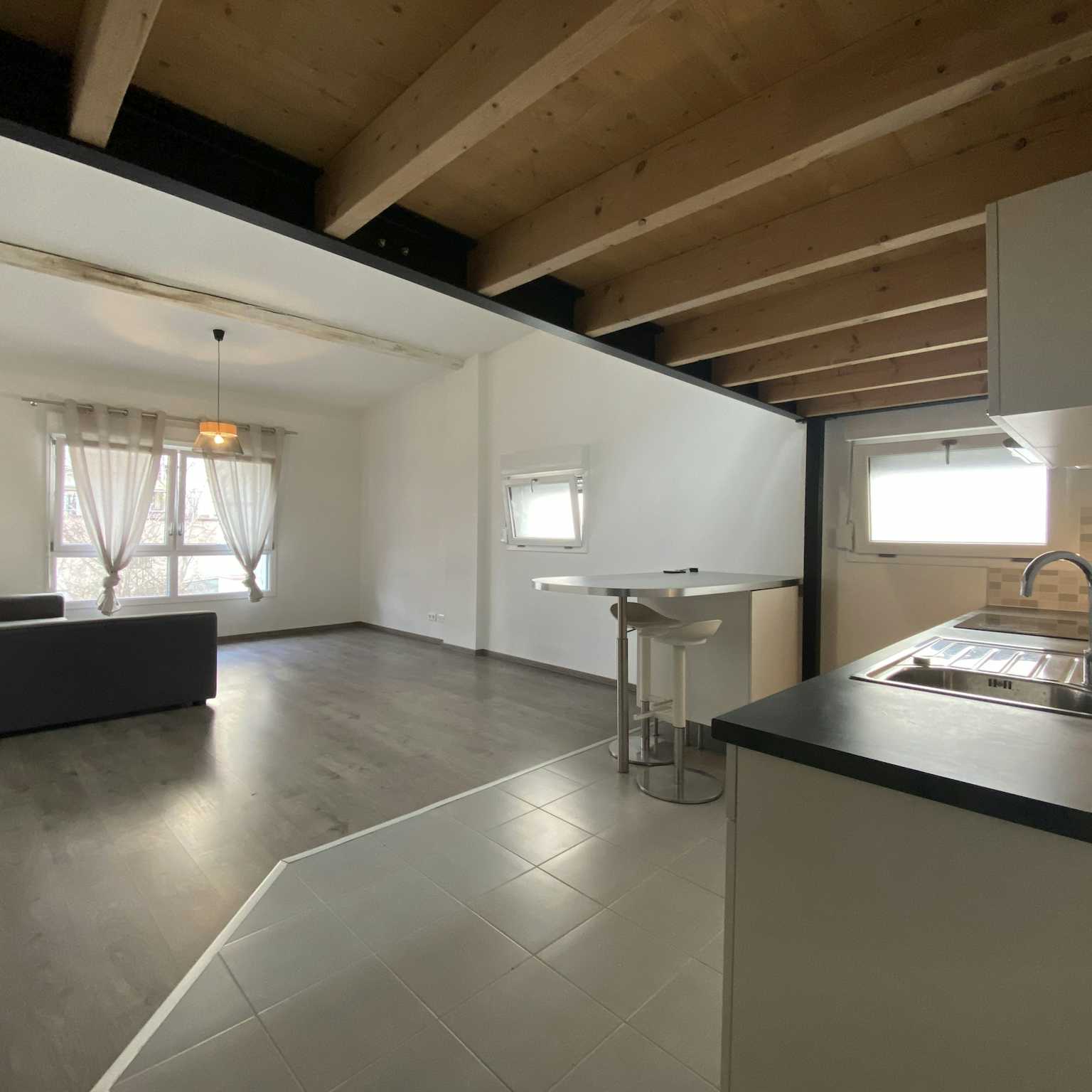 Strasbourg Neudorf - Esprit loft 70 m² au sol 50 m² habitables avec option garage