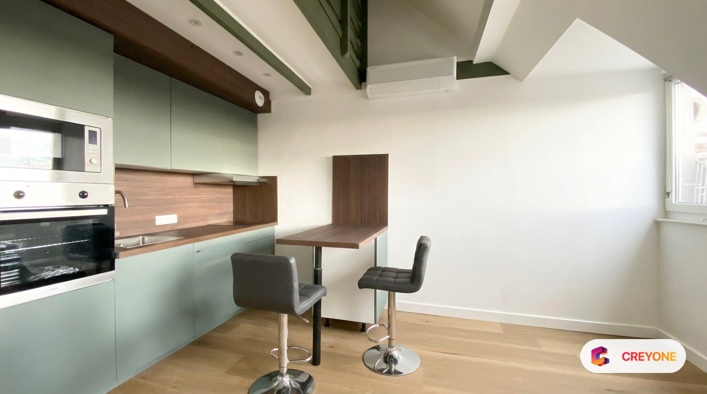 Fegersheim - Studio meublé esprit loft 40 m² au sol 29 m² habitables