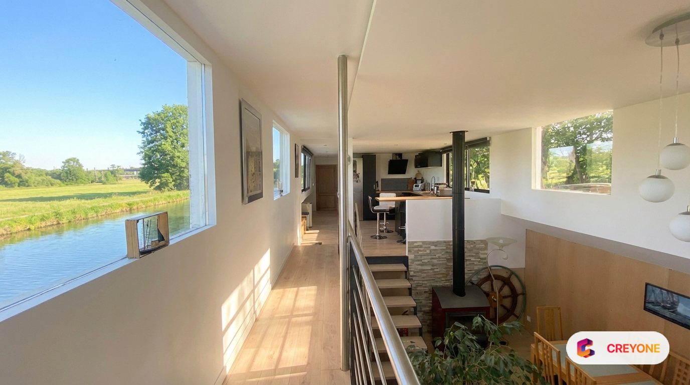 Eckwersheim - Péniche d'habitation 134 m²