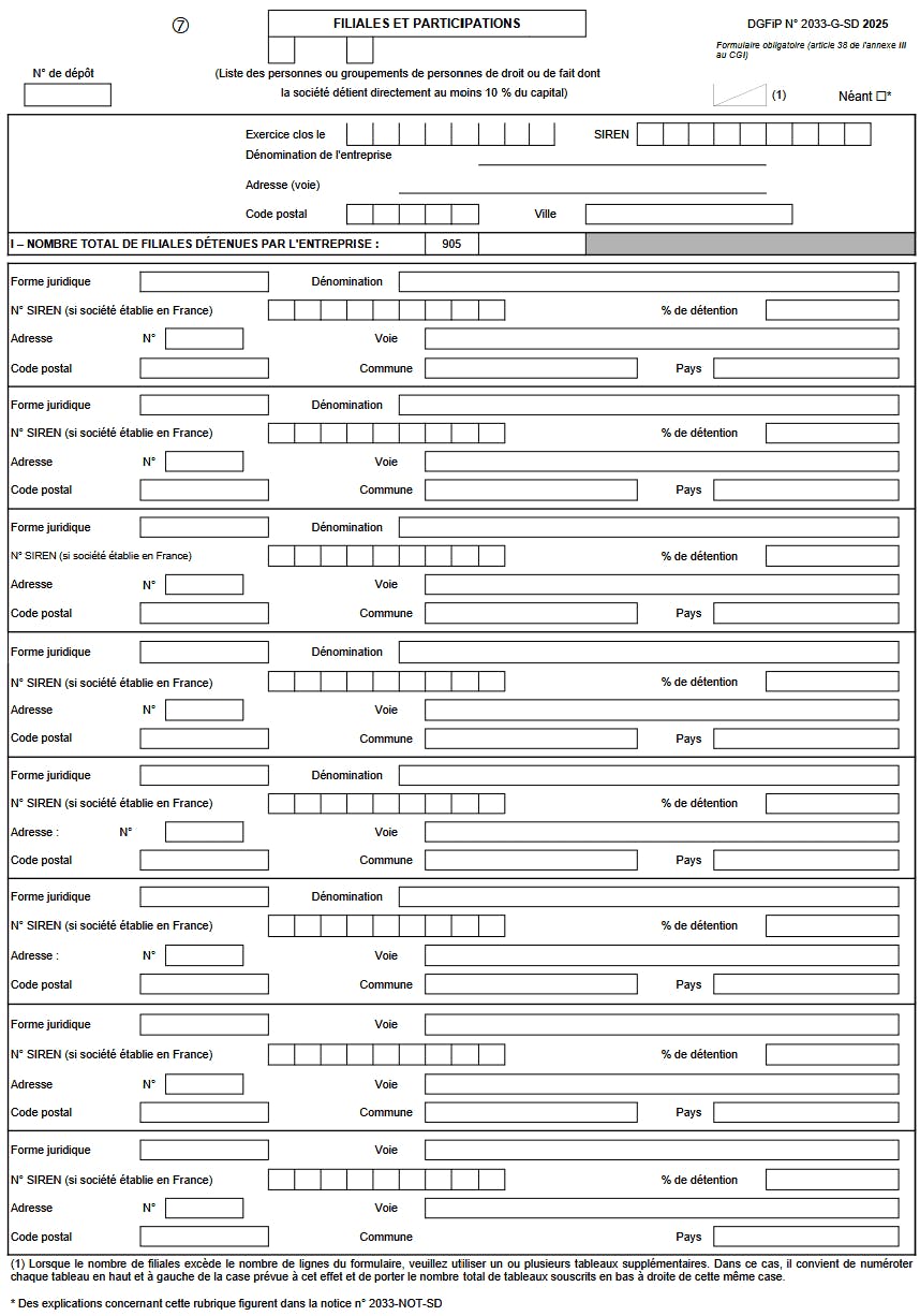 formulaire 2033-G-SD