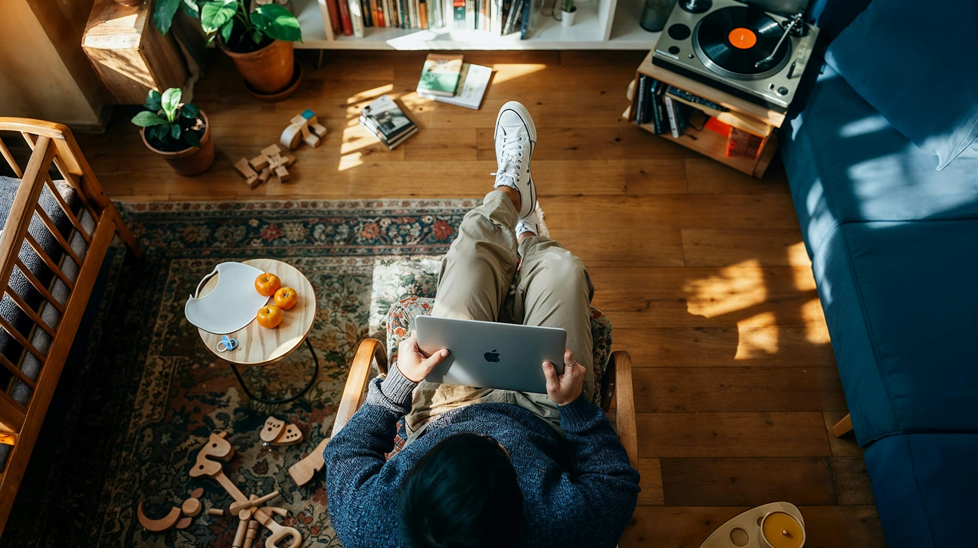 Freelance Jump dans son salon