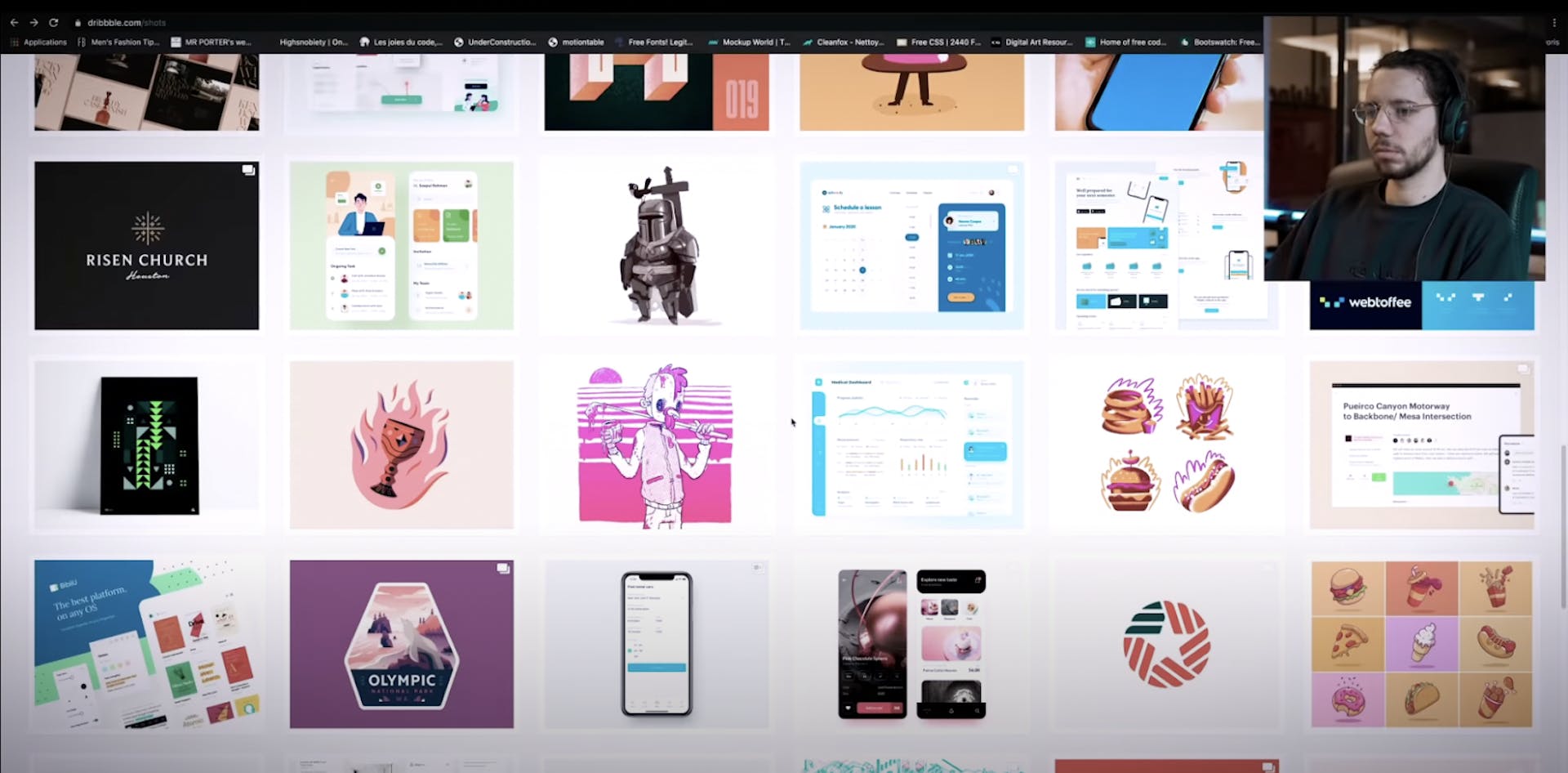 Capture d'écran d'une vidéo de Balo, Youtubeur et graphiste freelance.