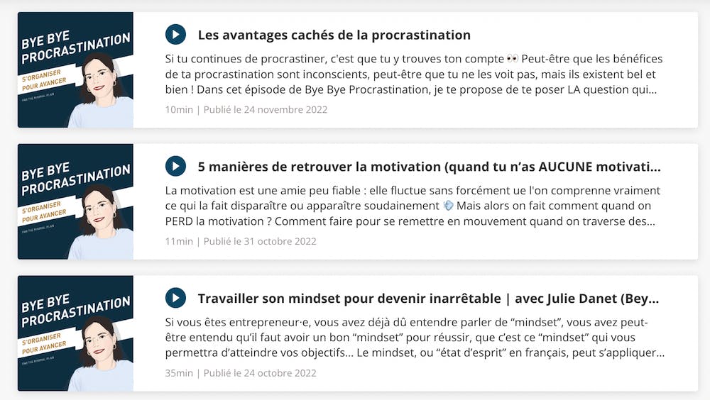 Organiser son activité