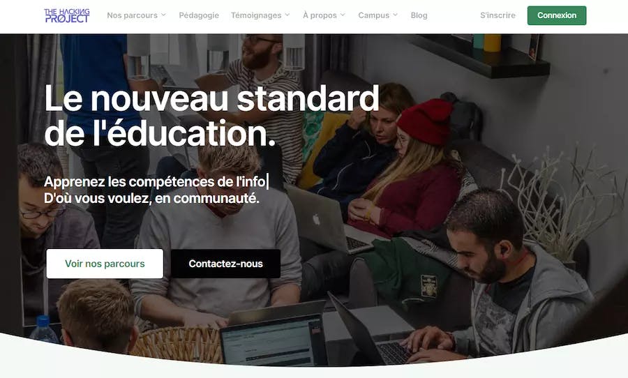 Un aperçu du site TheHackingProject