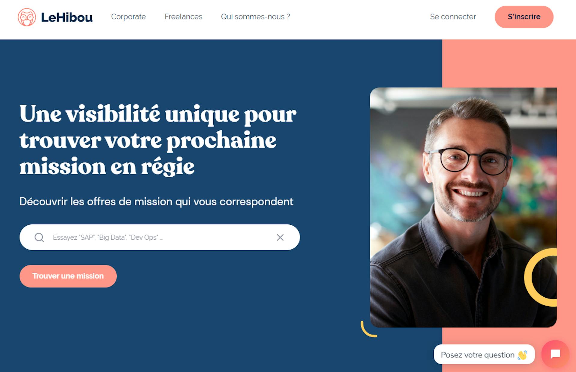 Une capture d’écran de la plateforme LeHibou