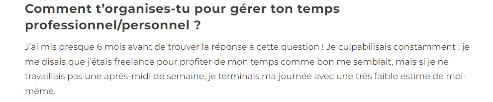 Extrait de l'interview de Marine Talaucher, recruteuse indépendante