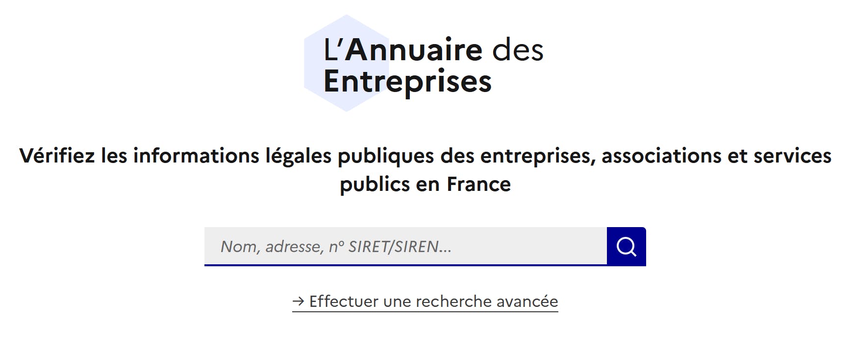 Obtenir un justificatif d'immatriculation sur l'annuaire des entreprises