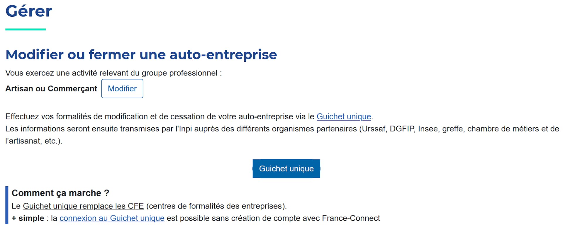 Déclarer son changement d'adresse auprès de l'Urssaf, lorsqu'on est auto-entrepreneur en activité commerciale et artisanale