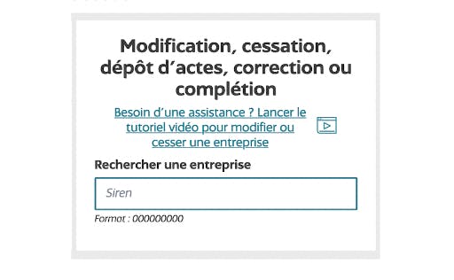 Déposer une formalité de modification d'entreprise sur le guichet unique de l'INPI