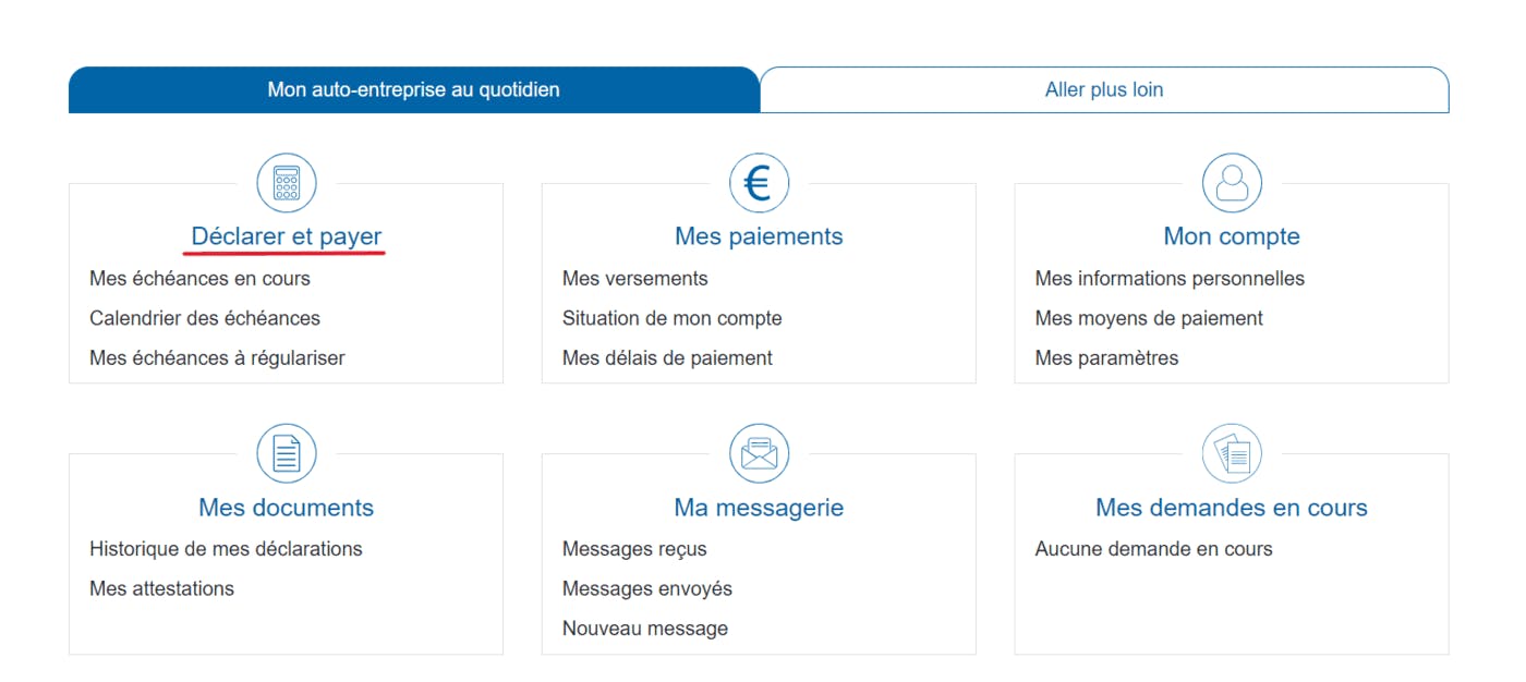 Déclaration CA radiation EI