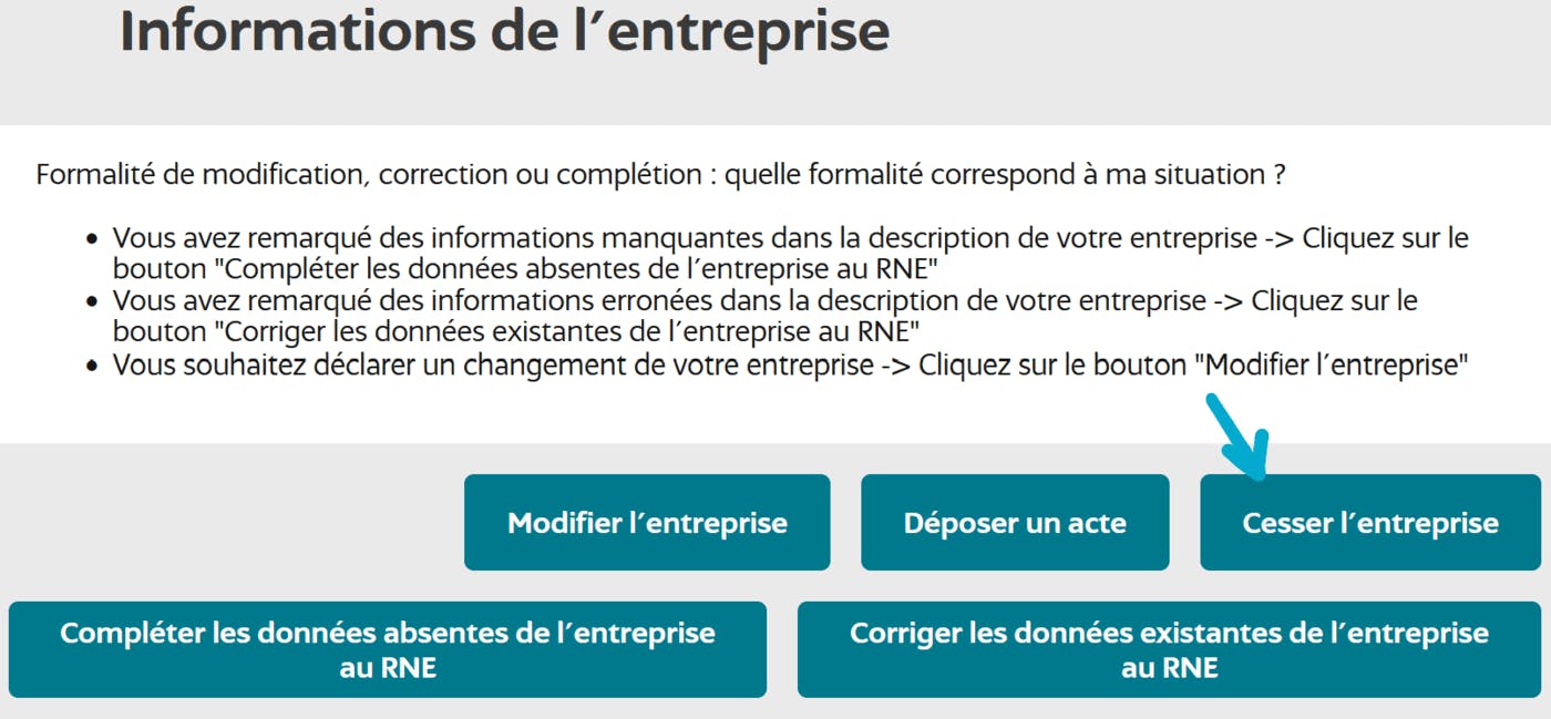 Formalité de cession de l'entreprise sur l'INPI