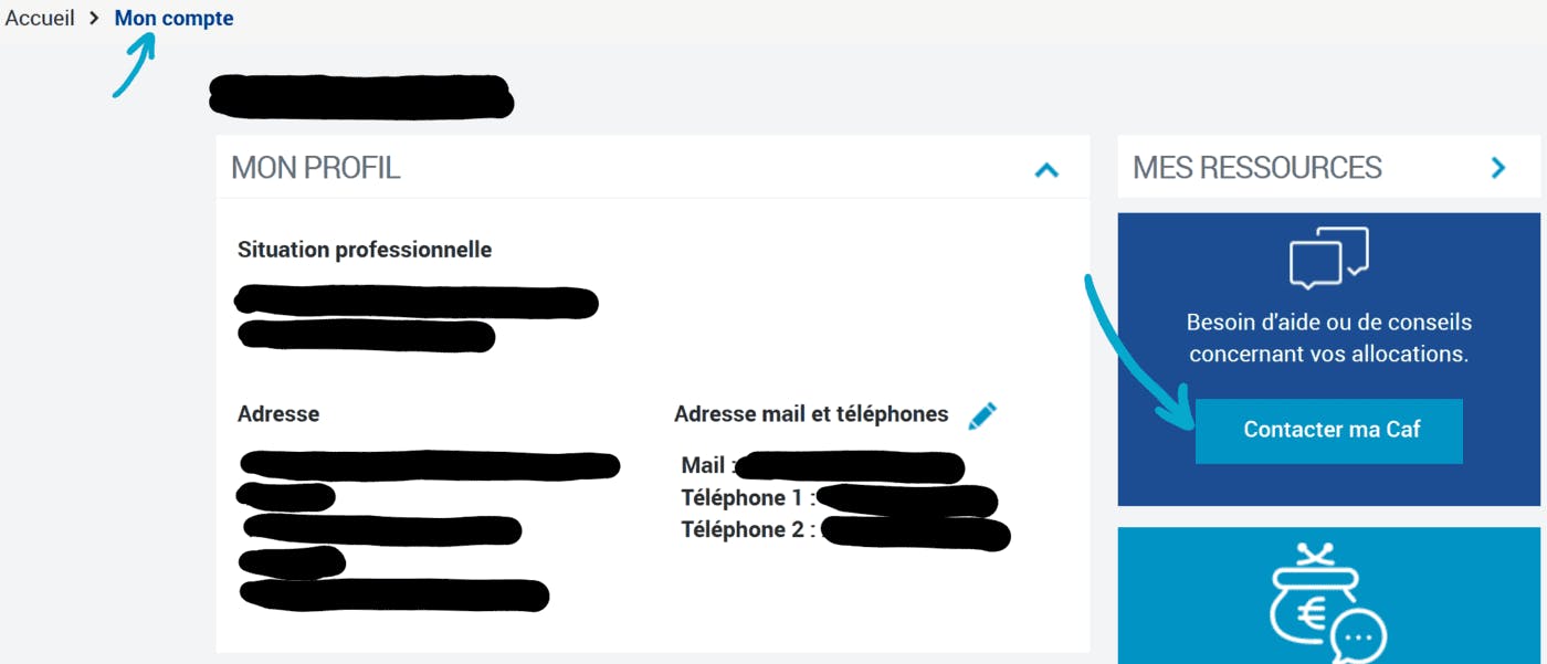 Contacter la CAF sur son espace personnel quand on est micro-entrepreneur