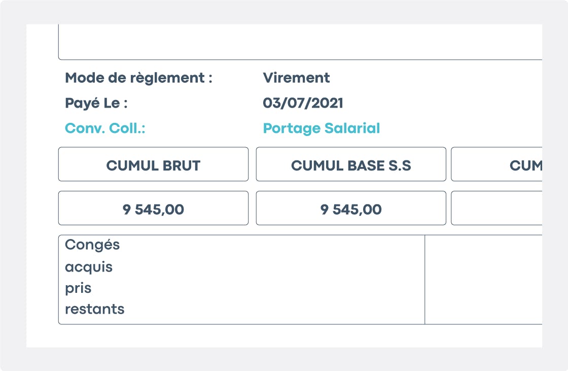 Exemple bulletin de paie en portage salarial
