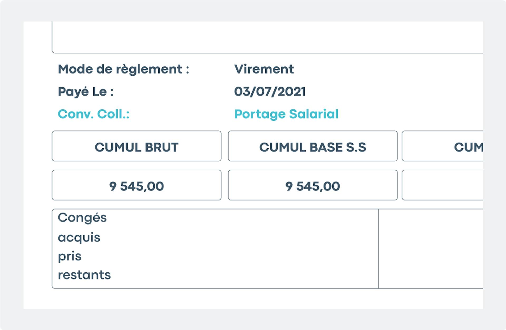 Exemple bulletin de paie en portage salarial