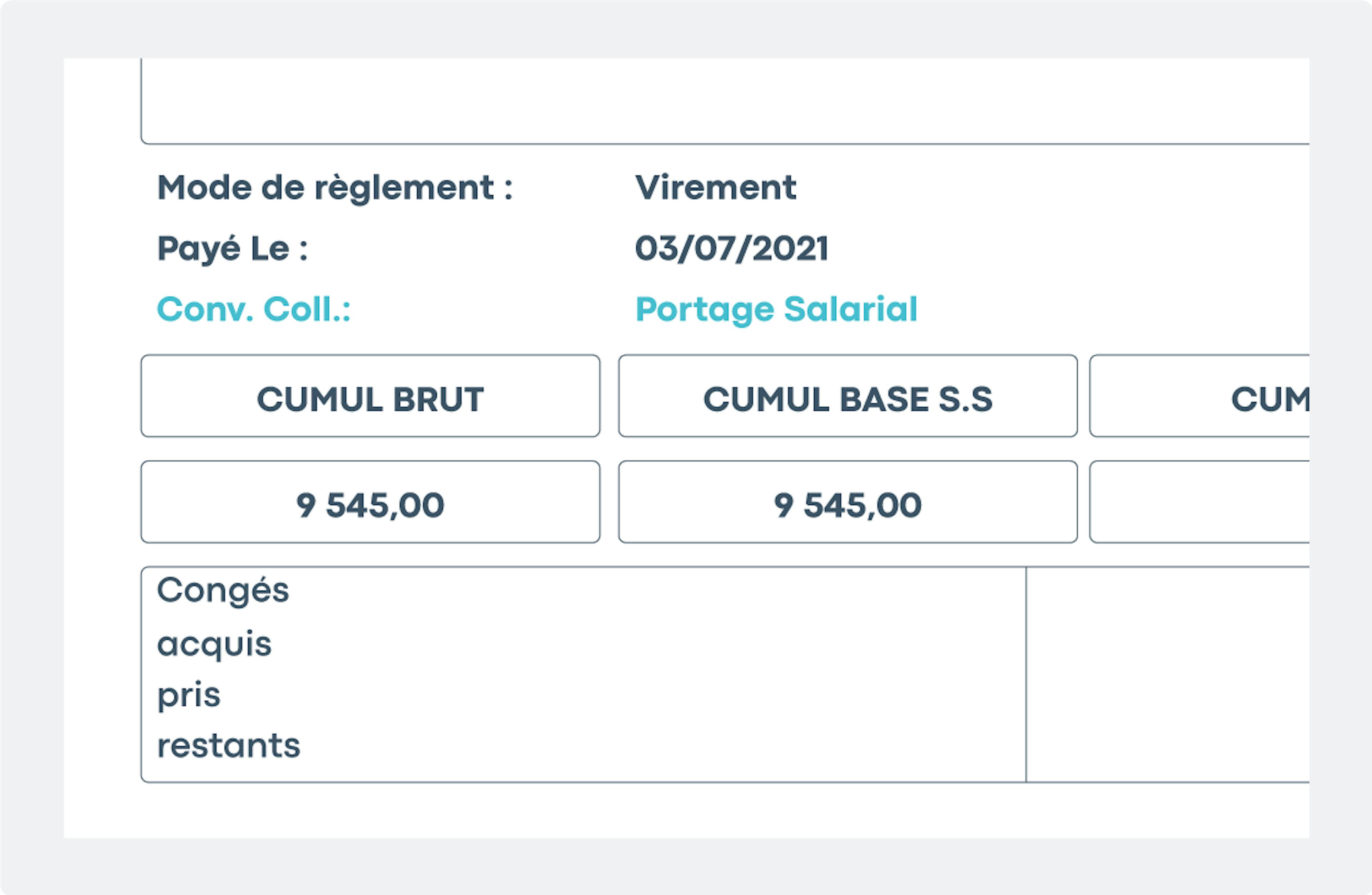 Exemple bulletin de paie en portage salarial