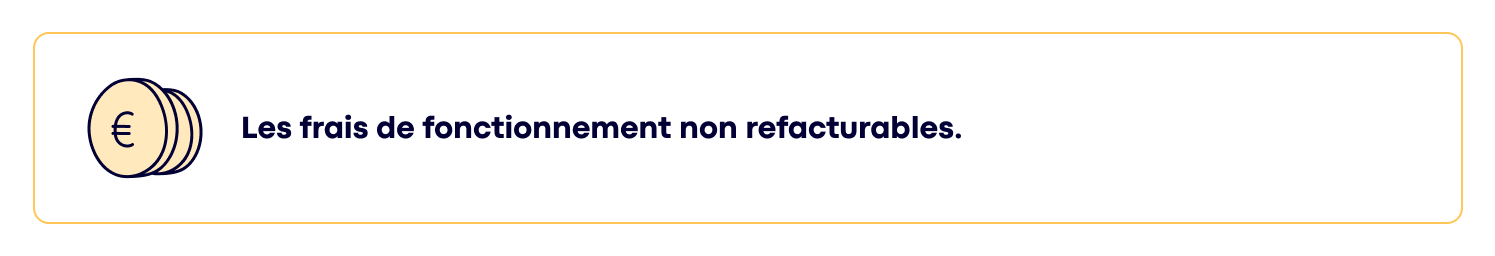 Frais de fonctionnement non refacturables en portage salarial