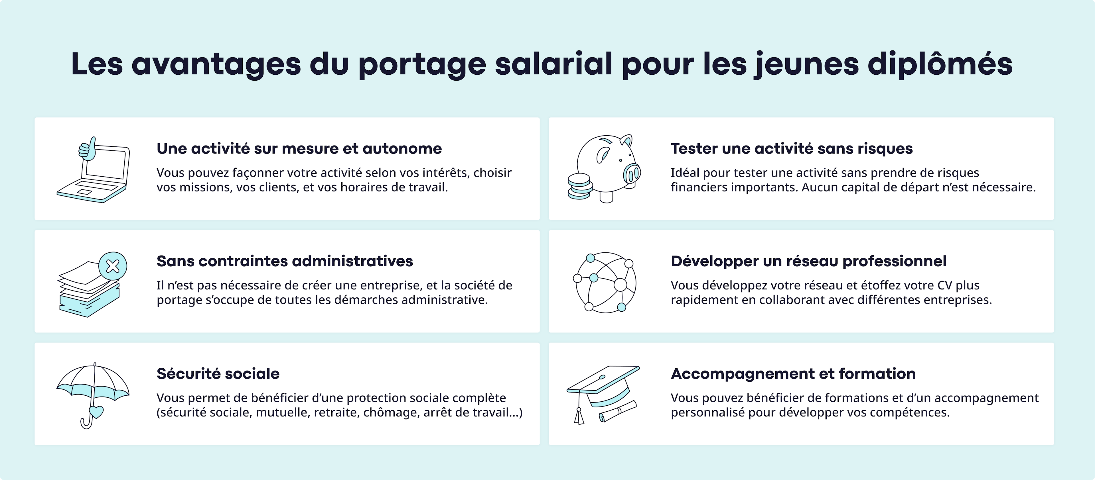 Avantages du portage salarial pour les jeunes diplômés