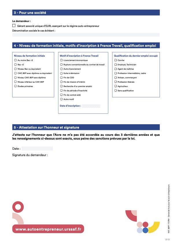 suite formulaire ACRE