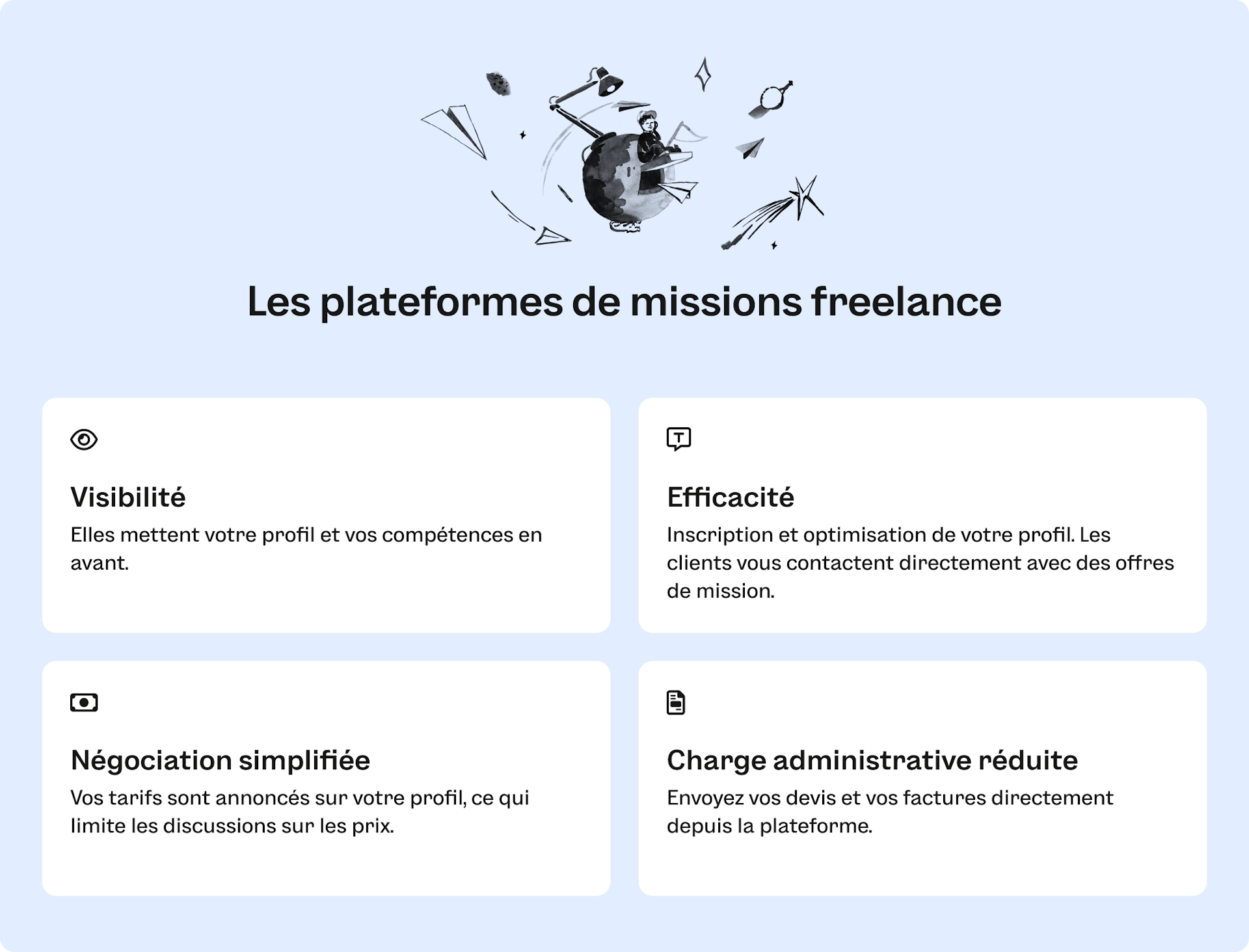 Infographie les plateformes de missions freelance en portage