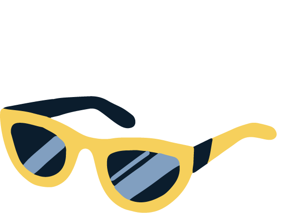 Illustration of sunglasses.