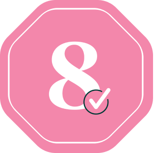 8 for 8 donation bonus badge
