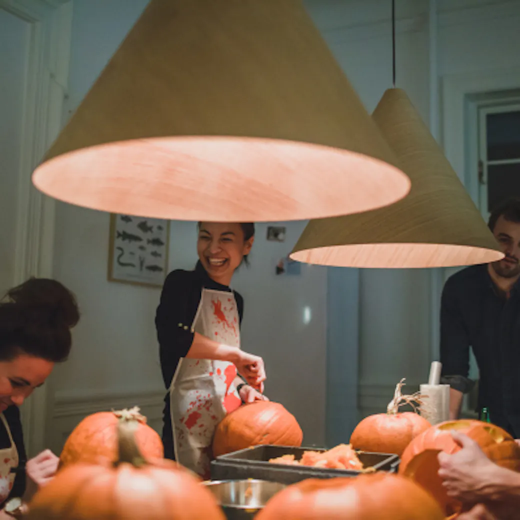 Halloween activity in a coliving apartment
