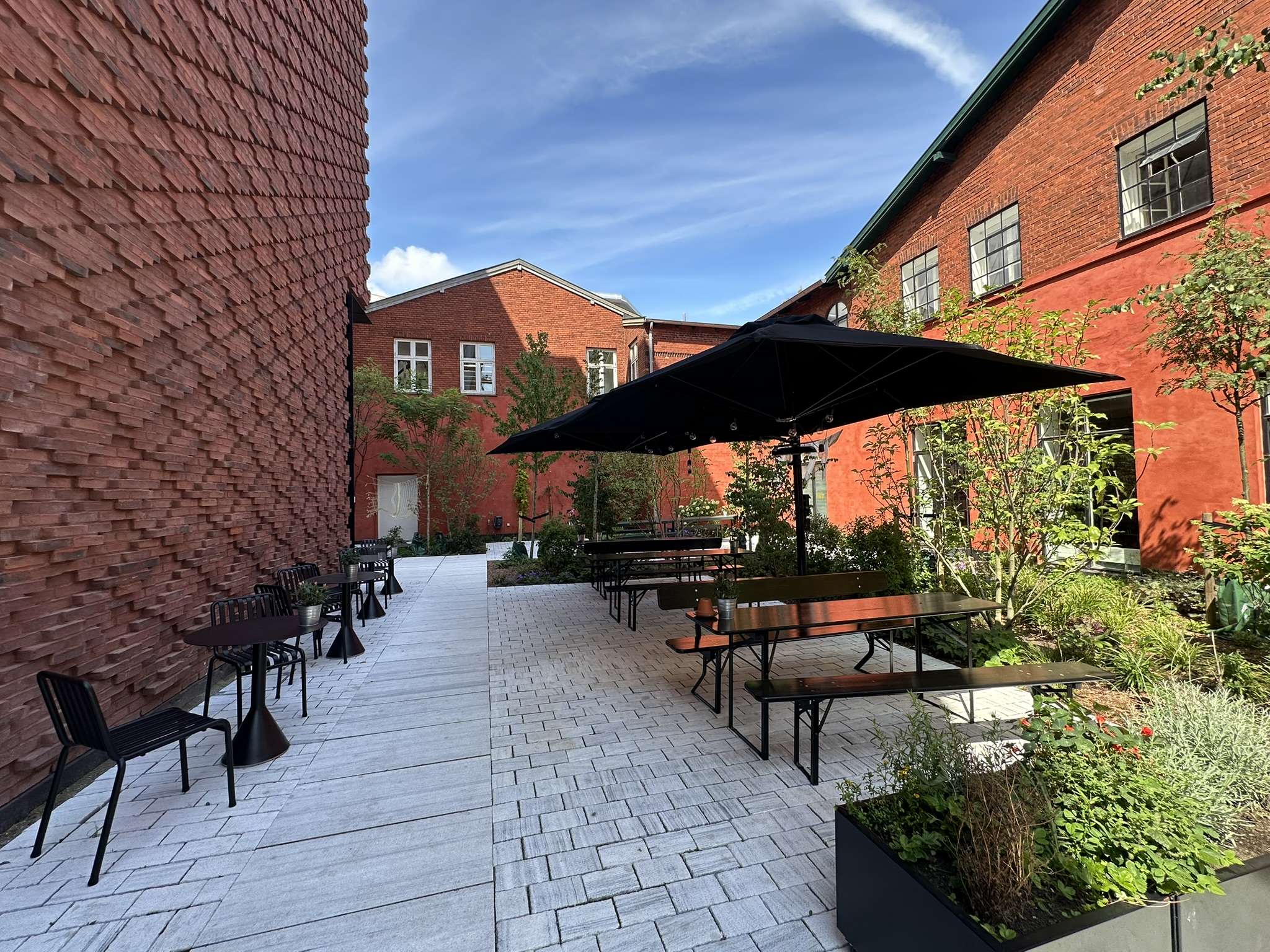 Outdoor area of Nordhus cultural house