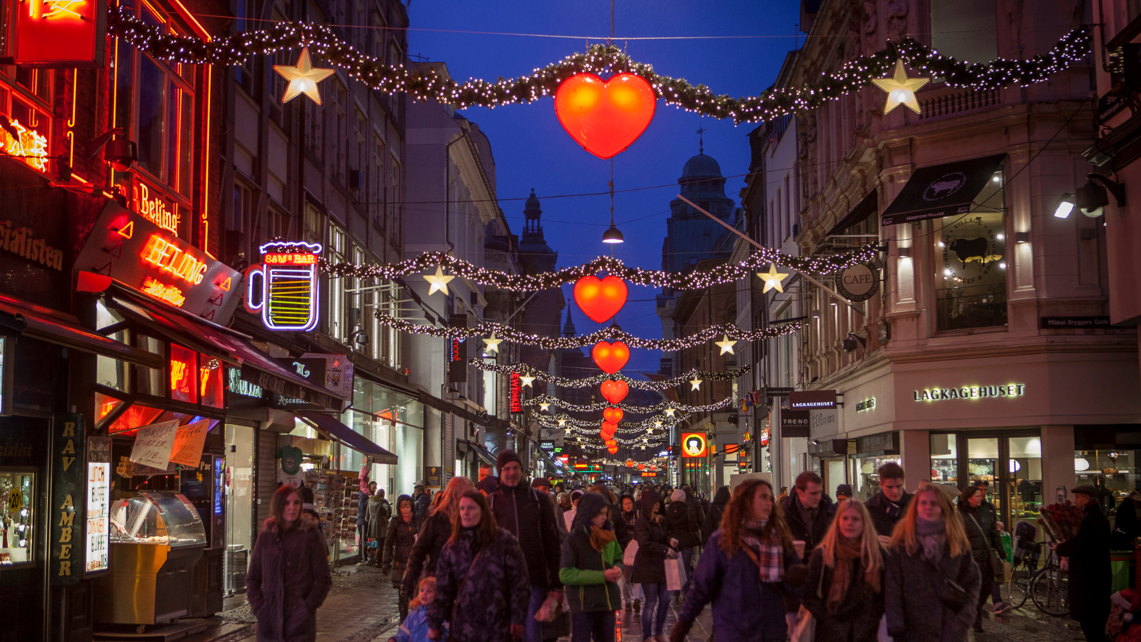 Christmas lights in Copenhagen
