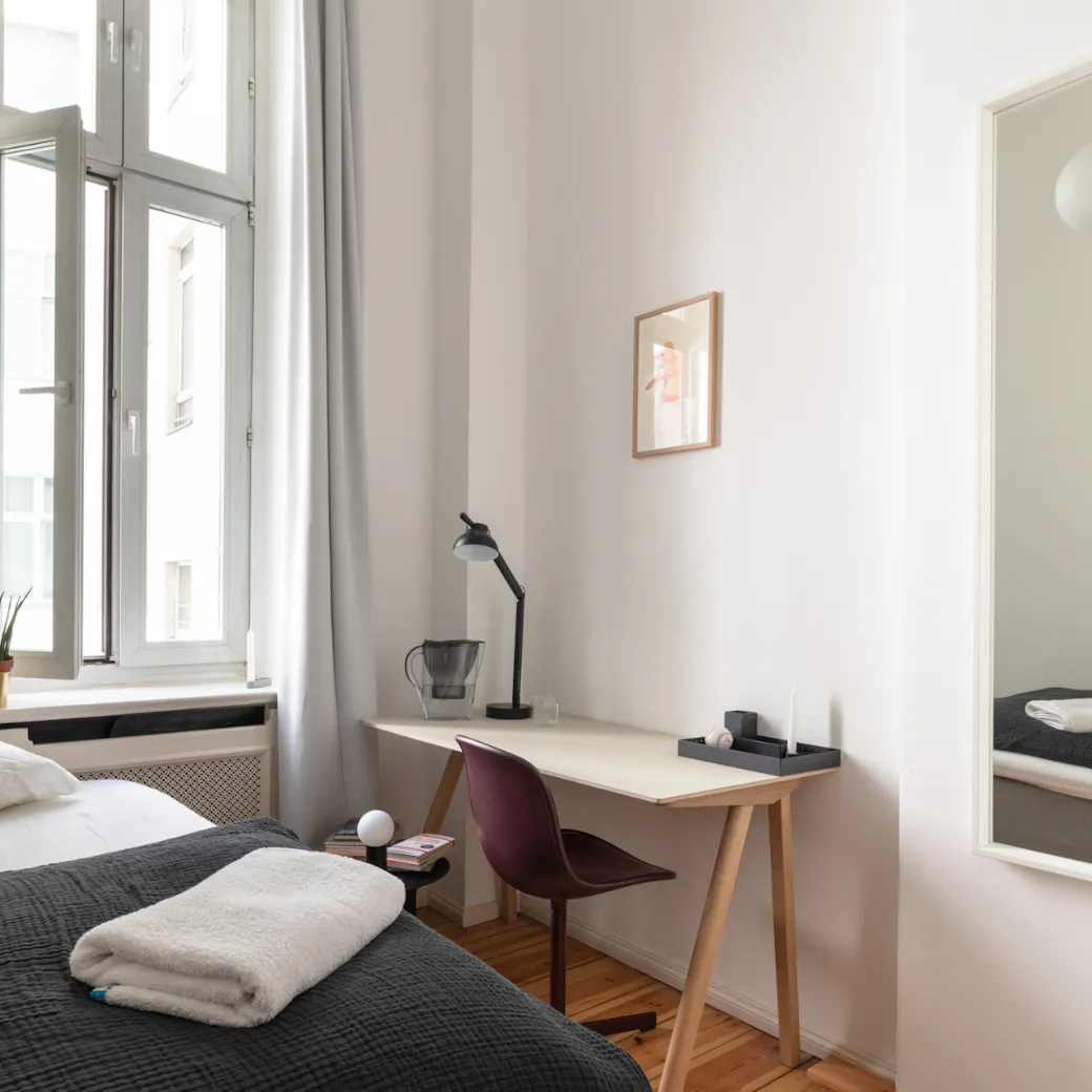 Freshly prepared bedroom in LifeX apartment