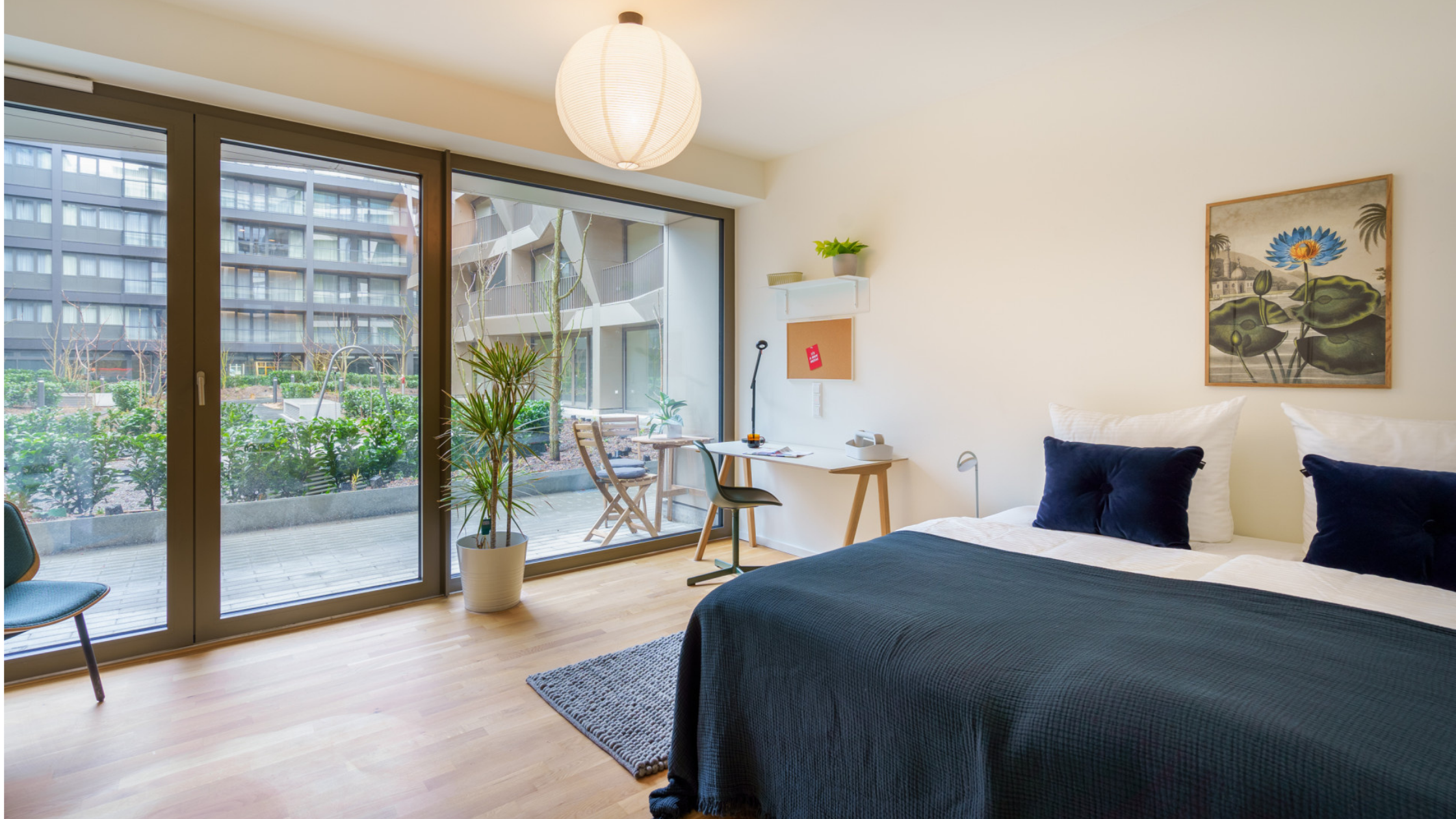 Bedroom in a LifeX coliving apartment