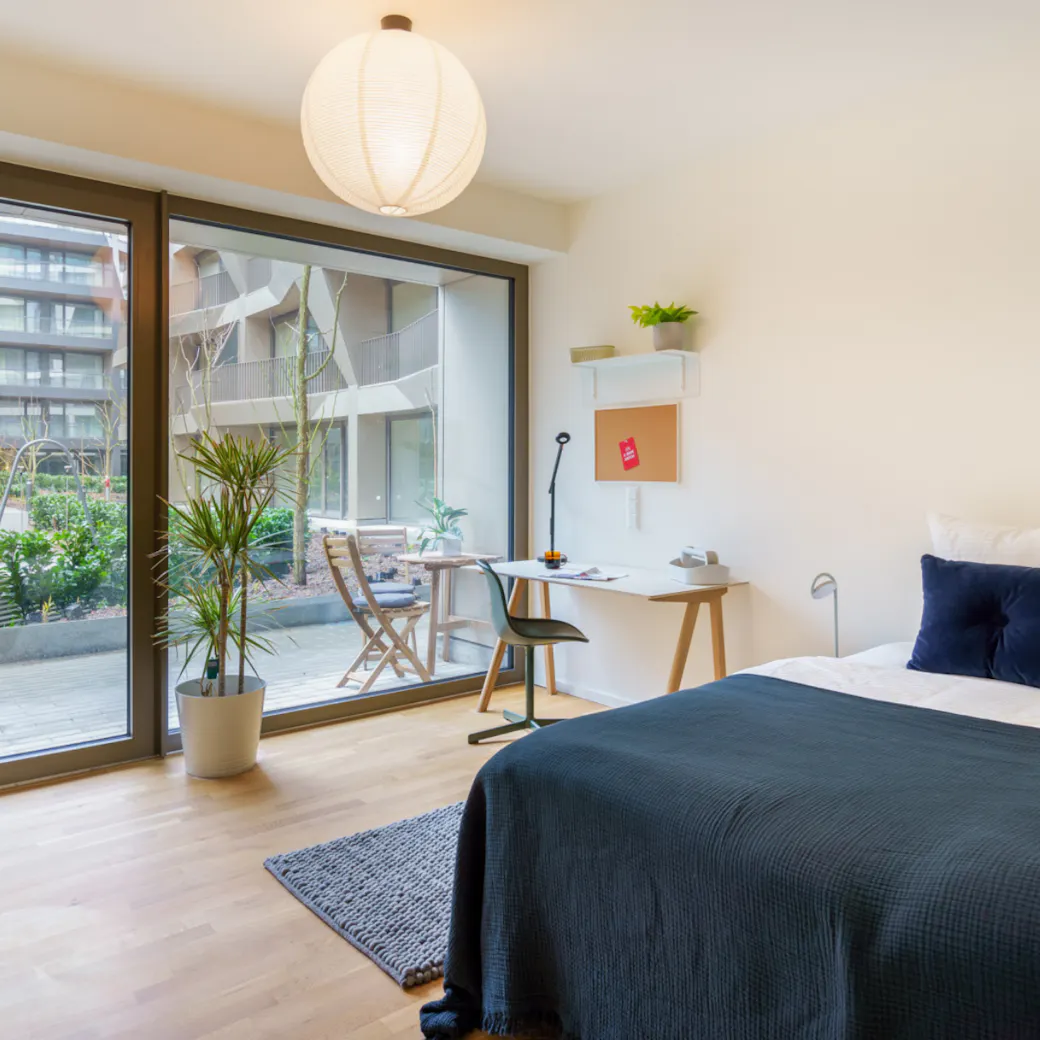 Bedroom in a LifeX coliving apartment