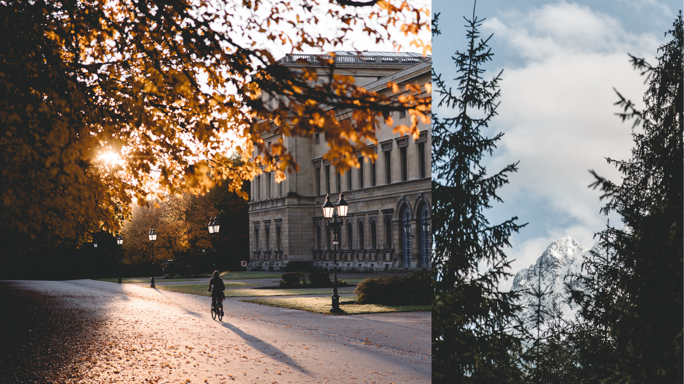 Munich in fall and winter