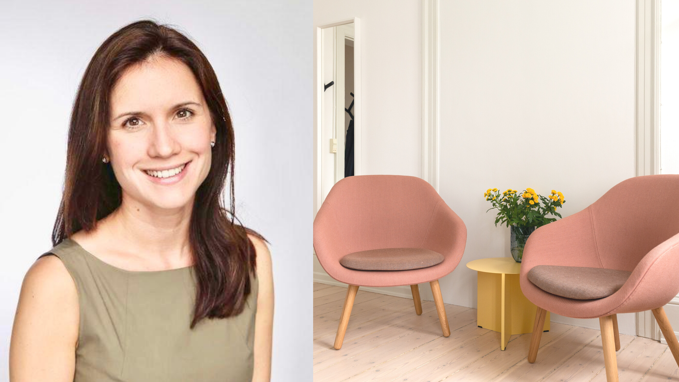 LifeX member Ivana and a living space in a LifeX coliving apartment