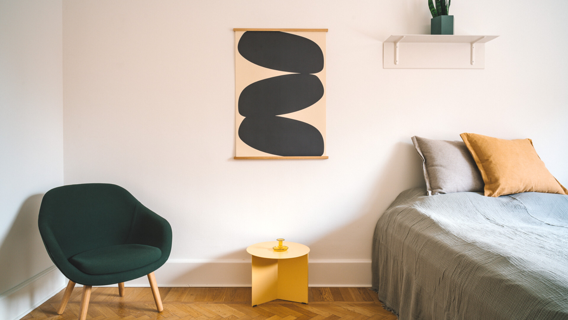 Cozy bedroom in a LifeX coliving apartment