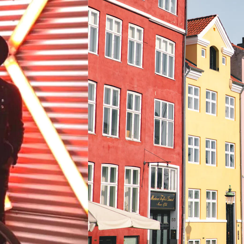 LifeX member Jonathan next to Copenhagen's famous Nyhavn