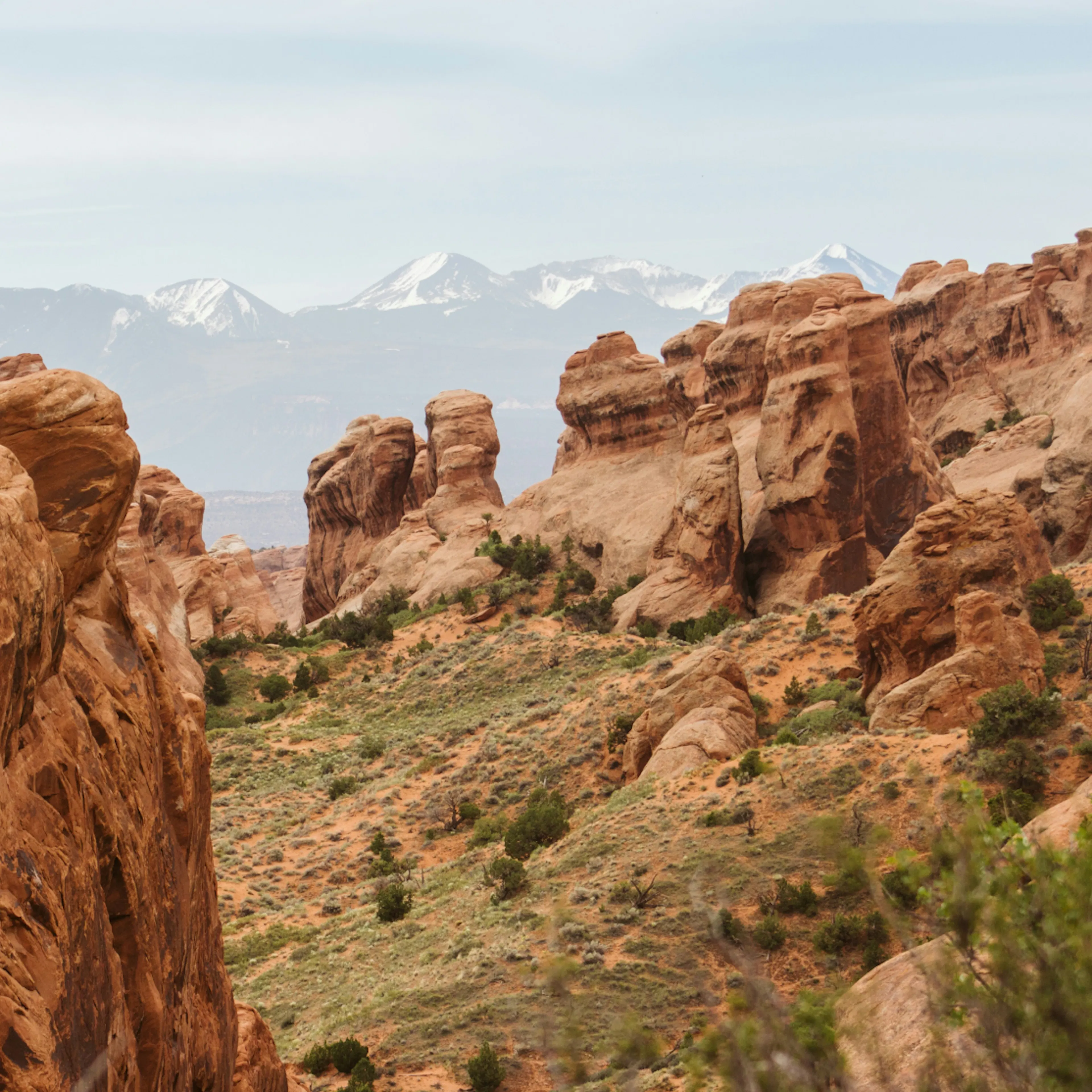 A view of canyons and mountains in Colorado.