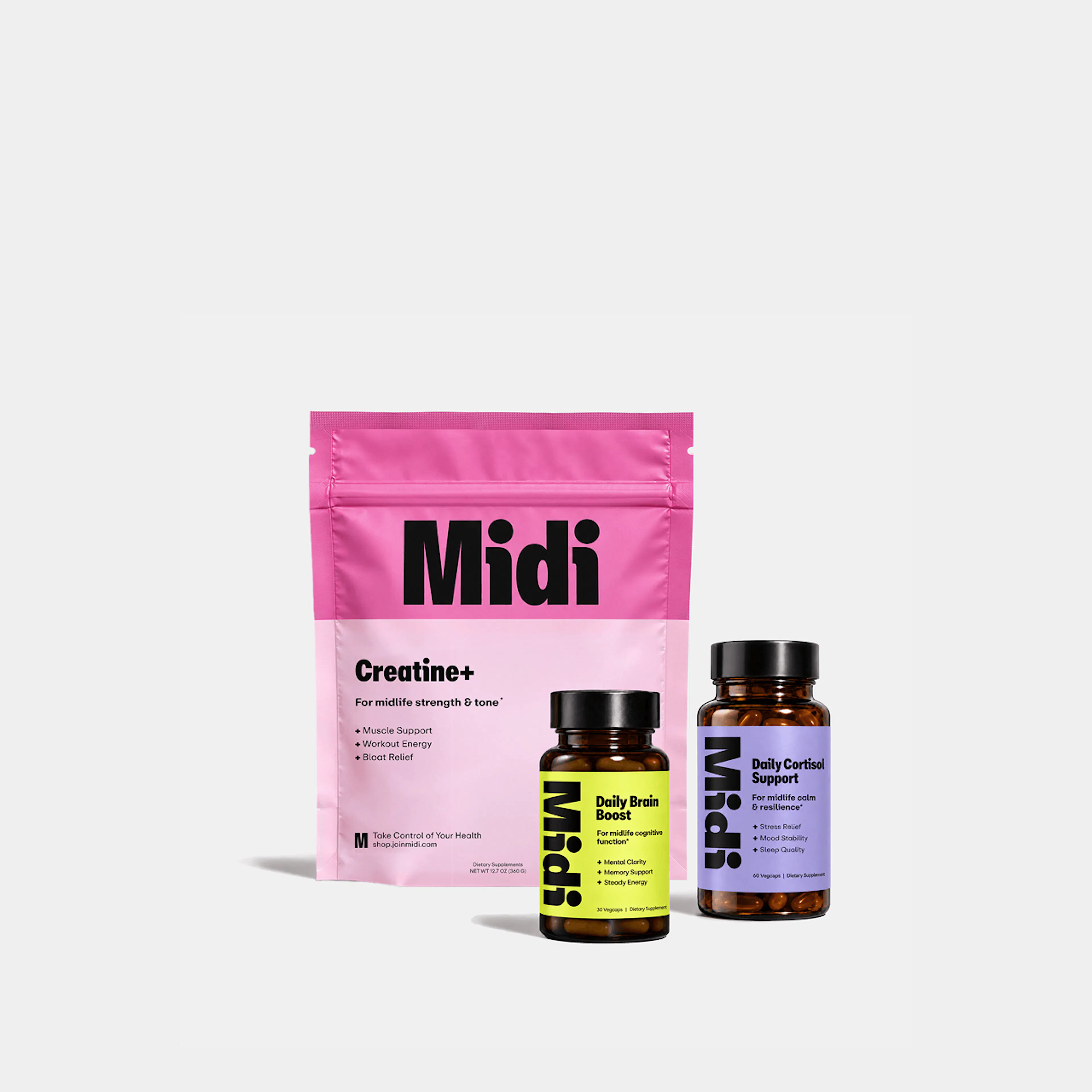 creatine+, daily brain boost, daily cortisol support