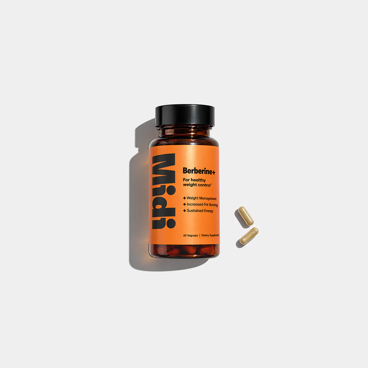 berberine+ bottle with pills