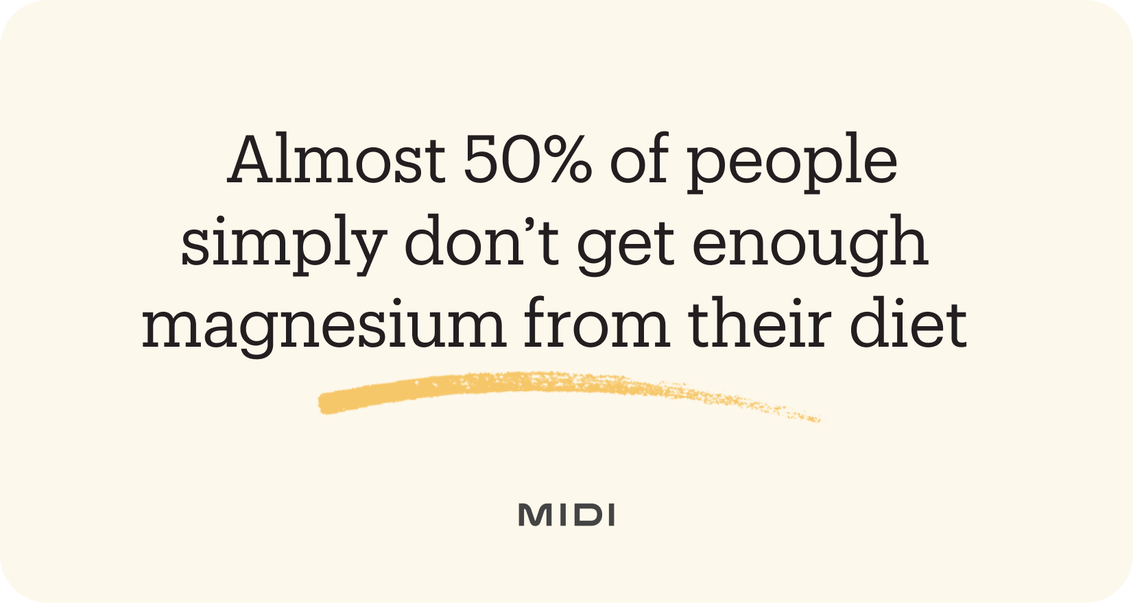 stat on people not getting enough magnesium