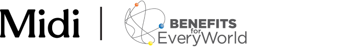 Midi and Benefits Everyworld Logos