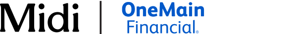 Midi and OneMain Financial logos